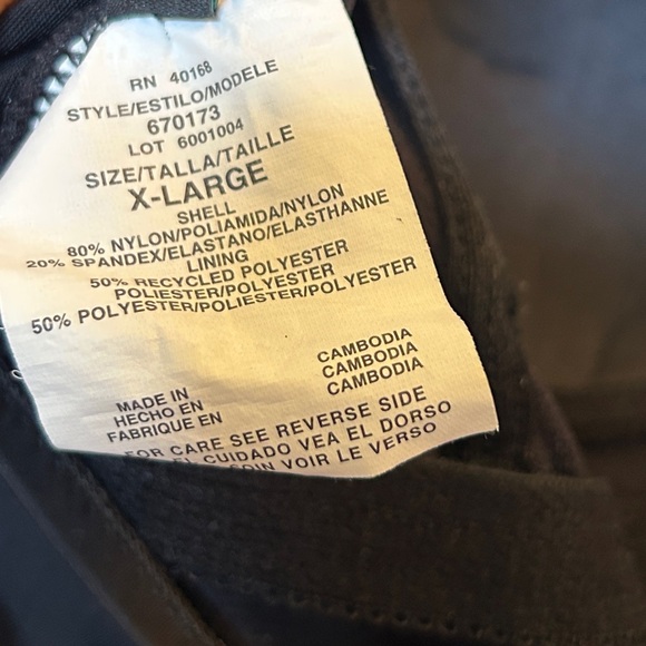 Aqua Green Women’s Zipper Front Black One-Piece Swimsuit Size: XL - Picture 7 of 7